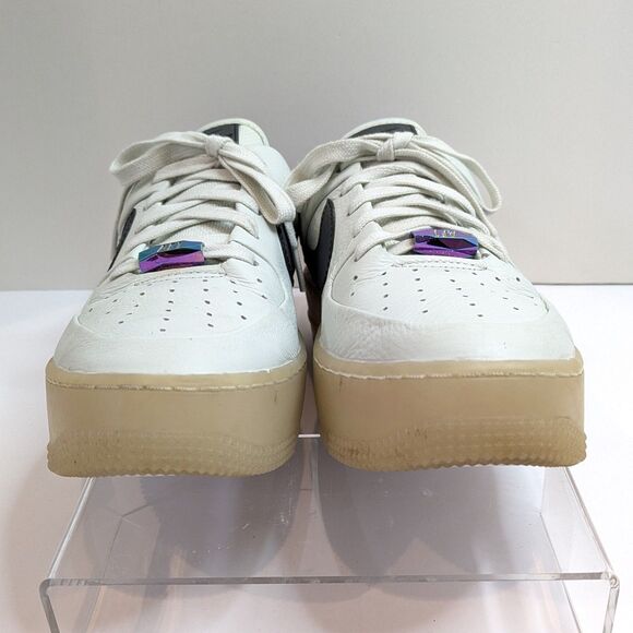 Nike AF1 Sage Low Spruce Aura Leather AR5409-003 Women 10 / Men 8.5 Iridescent - Picture 4 of 12